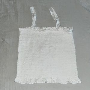White Tube top with straps